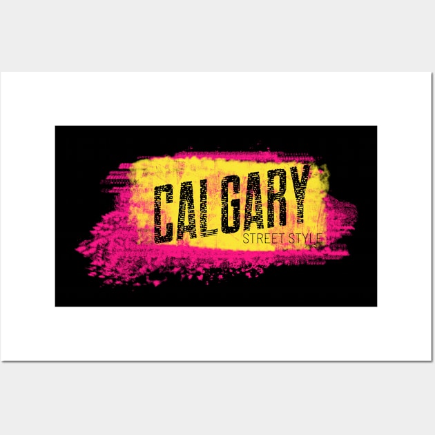 Calgary, Alberta, Canada Wall Art by Canada Tees